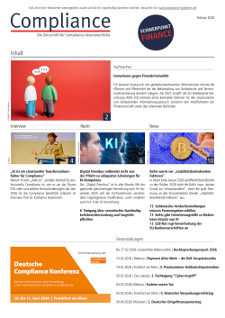 Compliance Februar 2026