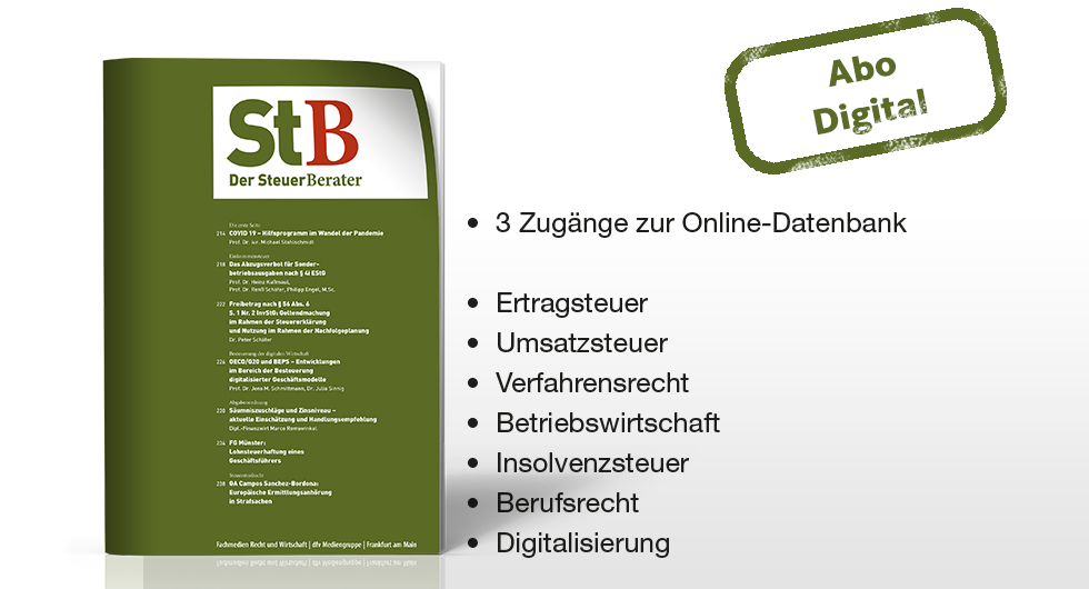 Der SteuerBerater Abo Online