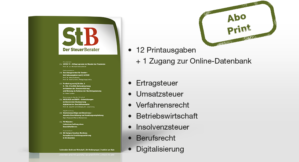 Der SteuerBerater Abo Print